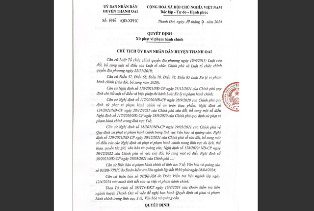 Bị xử phạt nhiều lần, cơ sở 'chữa bệnh bằng nước' ở Hà Nội vẫn quảng cáo rầm rộ- Ảnh 2.