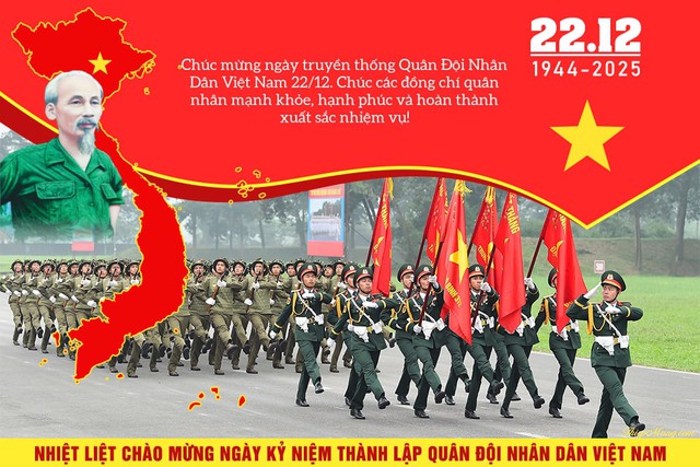 Những mẫu thiệp chúc mừng ngày Quân đội Nhân dân Việt Nam 22/12 đẹp nhất- Ảnh 2.
