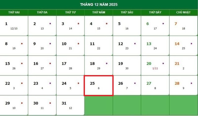 Lịch âm 25/12 - Âm lịch hôm nay 25/12 - Lịch vạn niên ngày 25/12/2025- Ảnh 1. Lịch âm 25/12 - Âm lịch hôm nay 25/12 - Lịch vạn niên ngày 25/12/2025- Ảnh 1.