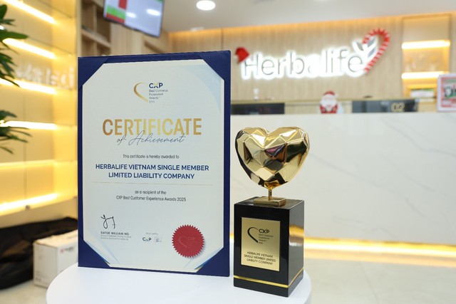 Herbalife Việt Nam đạt giải thưởng khu vực 'CXP Trải Nghiệm Khách Hàng Xuất Sắc' năm 2025- Ảnh 2.