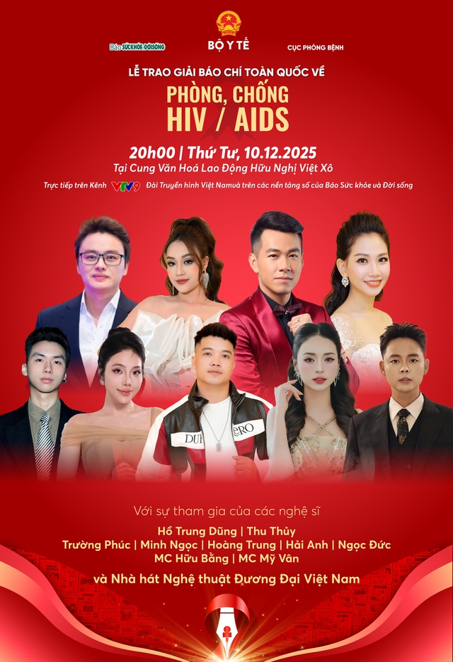 Chỉ còn ít ngày nữa sẽ diễn ra Lễ trao Giải Báo chí toàn quốc về phòng, chống HIV/AIDS- Ảnh 1.