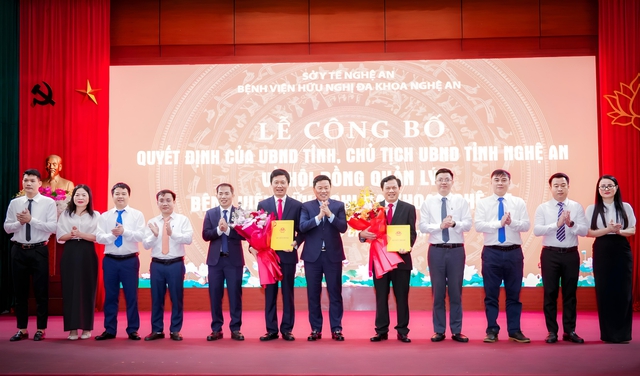 Bổ nhiệm Chủ tịch Hội đồng quản lý Bệnh viện Hữu nghị Đa khoa Nghệ An- Ảnh 1.