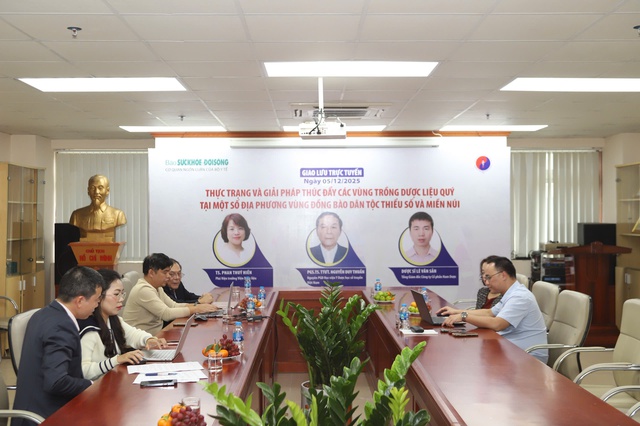 Giao lưu trực tuyến: Thực trạng và giải pháp thúc đẩy các vùng trồng dược liệu quý tại một số địa phương vùng đồng bào dân tộc thiểu số và miền núi- Ảnh 2.