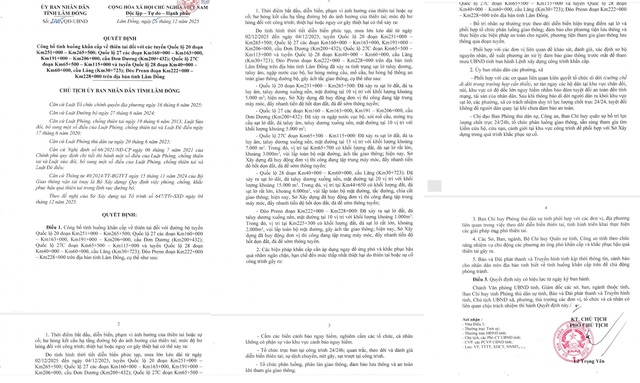 Lâm Đồng công bố tình huống khẩn cấp trên nhiều tuyến quốc lộ- Ảnh 1.