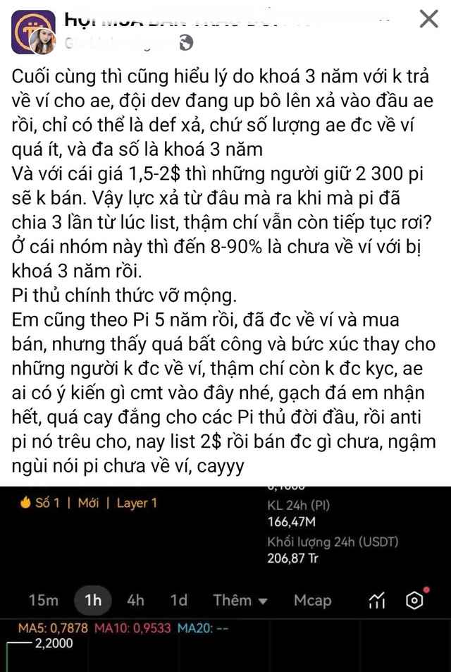 Giá Pi Network chia 3, 'Pi thủ' hổ thẹn, ngậm ngùi, cay cú, thất vọng- Ảnh 4.