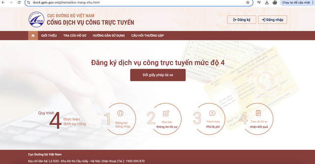 Chi tiết cách đổi giấy phép lái xe online- Ảnh 3.