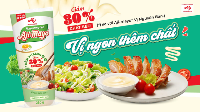 Món ngon thêm lành mạnh cùng Xốt Mayonnaise Aji-mayo® Giảm 30 % Chất Béo vừa ra mắt- Ảnh 1.