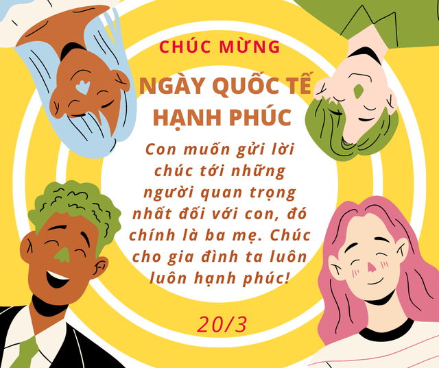 Những lời chúc ngày Quốc tế Hạnh phúc 20/3 hay và ý nghĩa nhất 2025- Ảnh 2.