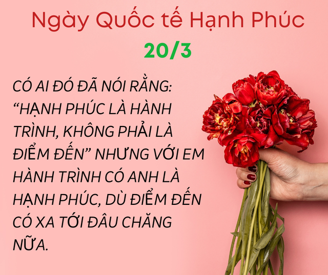 Những lời chúc ngày Quốc tế Hạnh phúc 20/3 hay và ý nghĩa nhất 2025- Ảnh 4.