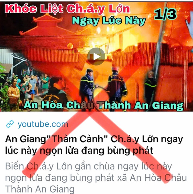 Cháy một căn bếp nhưng đăng thông tin 'thảm cảnh cháy lớn' để 'câu view'- Ảnh 2.