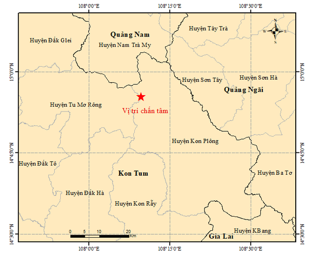 Kon Tum lại vừa hứng một trận động đất lớn 3.7 độ- Ảnh 2.