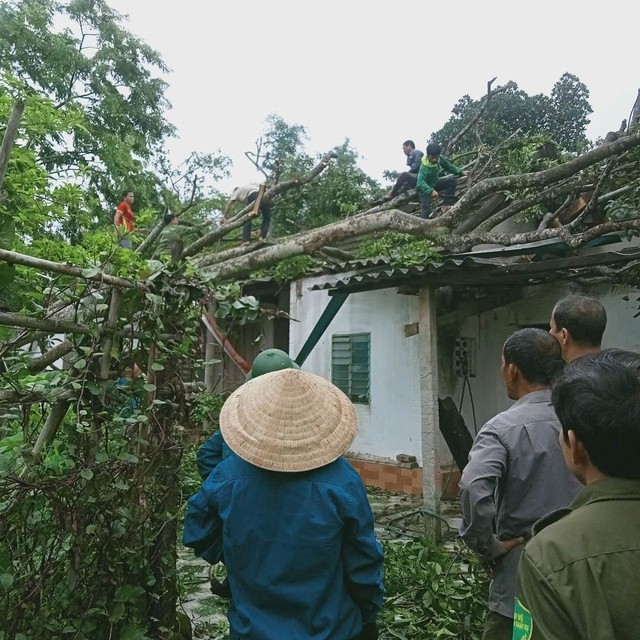 Khắc phục hậu quả lốc xoáy ở huyện miền núi Hà Tĩnh - Ảnh 2.
