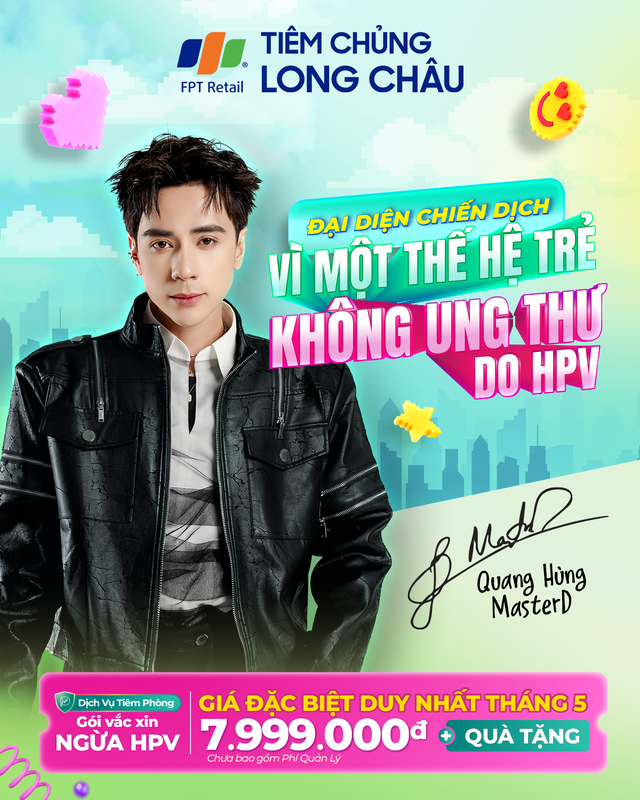 Quang Hùng MasterD là cái tên được Tiêm chủng Long Châu 'chọn mặt gửi vàng' trong chiến dịch mới- Ảnh 1. Quang Hùng MasterD là cái tên được Tiêm chủng Long Châu 'chọn mặt gửi vàng' trong chiến dịch mới- Ảnh 1.