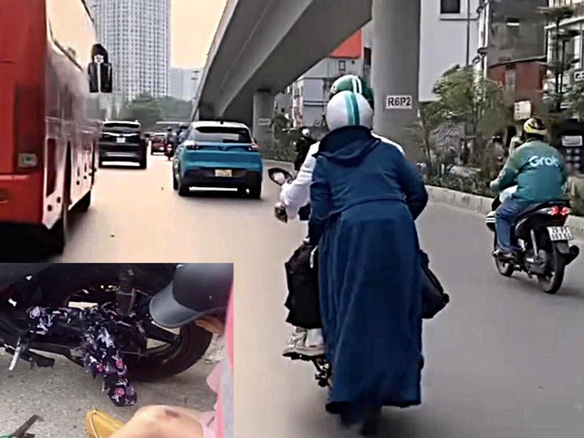 Áo chống nắng cuốn vào bánh xe: Coi chừng tai nạn chết người- Ảnh 2. Áo chống nắng cuốn vào bánh xe: Coi chừng tai nạn chết người- Ảnh 2.