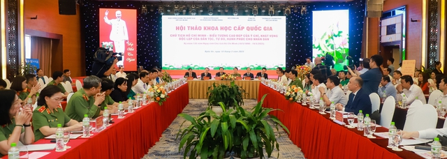 Hội thảo khoa học 'Chủ tịch Hồ Chí Minh - Biểu tượng cao đẹp của ý chí khát vọng độc lập của dân tộc, tự do, hạnh phúc cho Nhân dân'- Ảnh 1. Hội thảo khoa học 'Chủ tịch Hồ Chí Minh - Biểu tượng cao đẹp của ý chí khát vọng độc lập của dân tộc, tự do, hạnh phúc cho Nhân dân'- Ảnh 1.
