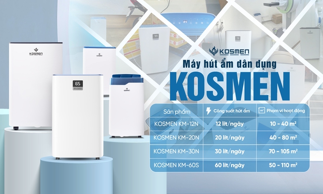 Máy hút ẩm Kosmen - đồng hành bảo vệ sức khỏe và không gian sống gia đình bạn- Ảnh 3. Máy hút ẩm Kosmen - đồng hành bảo vệ sức khỏe và không gian sống gia đình bạn- Ảnh 3.
