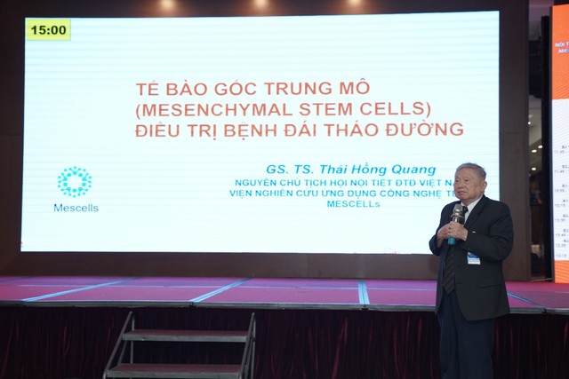 Giáo sư Thái Hồng Quang mang kỳ vọng mới về liệu pháp tế bào gốc đến Hội nghị Nội tiết Đái tháo đường và Rối loạn chuyển hoá khu vực Miền Trung Tây Nguyên- Ảnh 2.