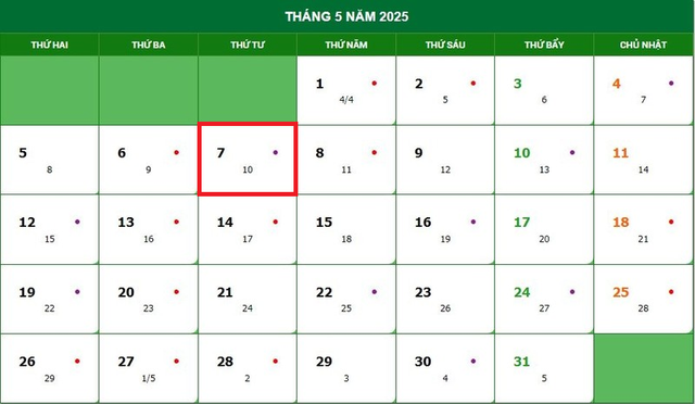 Lịch âm 7/5 - Âm lịch hôm nay 7/5 - Lịch vạn niên ngày 7/5/2025- Ảnh 1. Lịch âm 7/5 - Âm lịch hôm nay 7/5 - Lịch vạn niên ngày 7/5/2025- Ảnh 1.