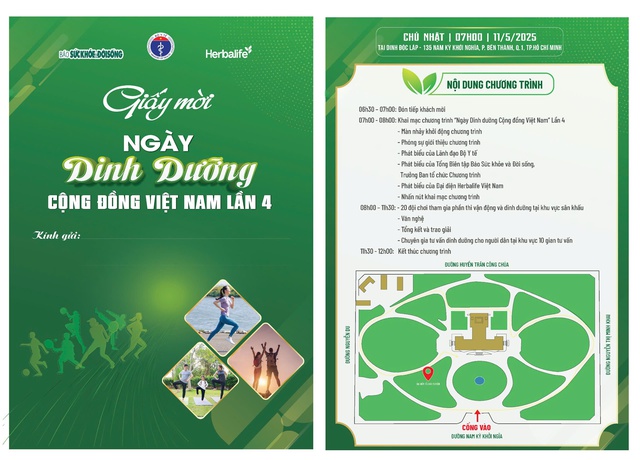 Chỉ còn 2 ngày sẽ diễn ra 'Ngày Dinh dưỡng cộng đồng Việt Nam' Lần 4 tại Dinh Độc Lập, TP. Hồ Chí Minh- Ảnh 3. Chỉ còn 2 ngày sẽ diễn ra 'Ngày Dinh dưỡng cộng đồng Việt Nam' Lần 4 tại Dinh Độc Lập, TP. Hồ Chí Minh- Ảnh 3.