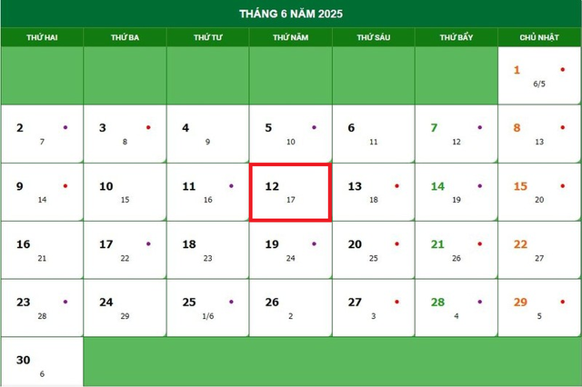 Lịch âm 12/6 - Âm lịch hôm nay 12/6 - Lịch vạn niên ngày 12/6/2025- Ảnh 1. Lịch âm 12/6 - Âm lịch hôm nay 12/6 - Lịch vạn niên ngày 12/6/2025- Ảnh 1.