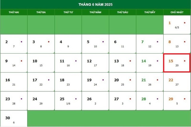Lịch âm 15/6 - Âm lịch hôm nay 15/6 - Lịch vạn niên ngày 15/6/2025- Ảnh 1. Lịch âm 15/6 - Âm lịch hôm nay 15/6 - Lịch vạn niên ngày 15/6/2025- Ảnh 1.
