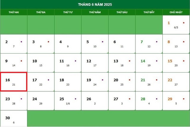 Lịch âm 16/6 - Âm lịch hôm nay 16/6 - Lịch vạn niên ngày 16/6/2025- Ảnh 1. Lịch âm 16/6 - Âm lịch hôm nay 16/6 - Lịch vạn niên ngày 16/6/2025- Ảnh 1.