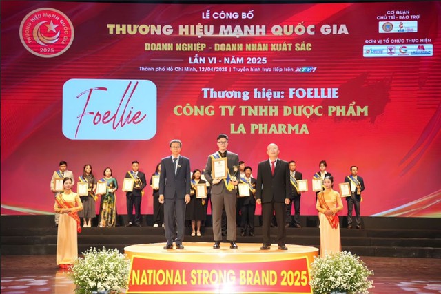 Foellie vinh dự đạt giải 'Thương hiệu mạnh Quốc gia' 2025- Ảnh 2. Foellie vinh dự đạt giải 'Thương hiệu mạnh Quốc gia' 2025- Ảnh 2.
