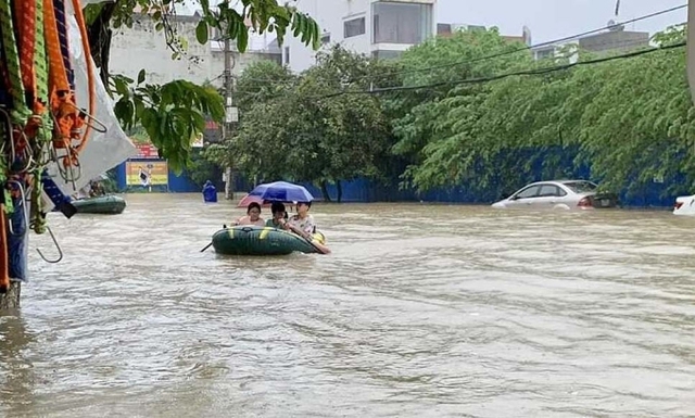 Thái Nguyên ngập nặng do mưa lớn cấp tập- Ảnh 2. Thái Nguyên ngập nặng do mưa lớn cấp tập- Ảnh 2.