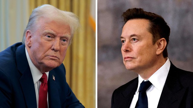 Tổng thống Trump và tỷ phú Elon Musk 'lời qua tiếng lại' dữ dội trên mạng xã hội- Ảnh 1. Tổng thống Trump và tỷ phú Elon Musk 'lời qua tiếng lại' dữ dội trên mạng xã hội- Ảnh 1.