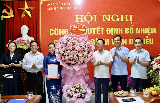 Bệnh viện Da liễu Thái Bình có giám đốc mới- Ảnh 1. Bệnh viện Da liễu Thái Bình có giám đốc mới- Ảnh 1.