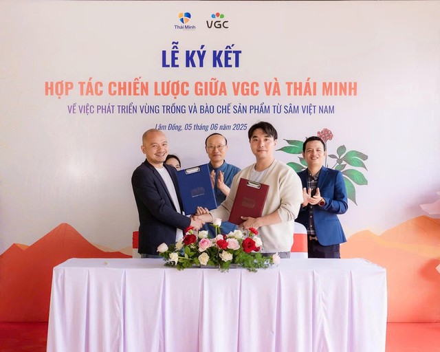 Sâm Thái Minh ký kết hợp tác chiến lược với VGC, bước tiến mới trong tiệm cận công nghệ trồng sâm Hàn Quốc- Ảnh 1. Sâm Thái Minh ký kết hợp tác chiến lược với VGC, bước tiến mới trong tiệm cận công nghệ trồng sâm Hàn Quốc- Ảnh 1.
