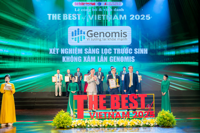 Xét nghiệm Genomis được vinh danh tại Lễ trao giải The best of Vietnam 2025- Ảnh 1.