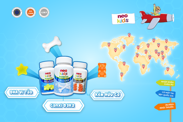 Gummies NeoKids - Thương hiệu quốc tế và hành trình tới sứ mệnh quốc gia- Ảnh 3. Gummies NeoKids - Thương hiệu quốc tế và hành trình tới sứ mệnh quốc gia- Ảnh 3.