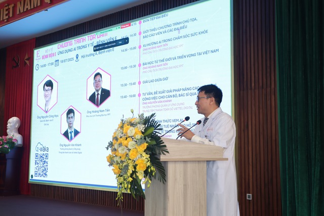 Đưa trí tuệ nhân tạo (AI) vào công tác khám chữa bệnh tại Bệnh viện E, mang lại nhiều lợi ích cho người bệnh- Ảnh 1.