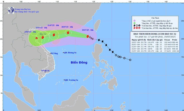 Dự báo từ Quảng Ninh đến Thanh Hóa chịu ảnh hưởng trực tiếp bão số 3, Thủ tướng chỉ đạo ứng phó khẩn- Ảnh 1.