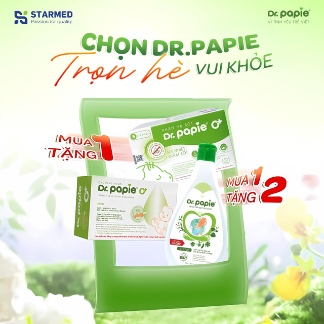 STARMED & Dr.Papie tiếp sức phụ huynh chăm con mùa hè: Giải pháp trọn bộ, chi phí tối ưu- Ảnh 1. STARMED & Dr.Papie tiếp sức phụ huynh chăm con mùa hè: Giải pháp trọn bộ, chi phí tối ưu- Ảnh 1.