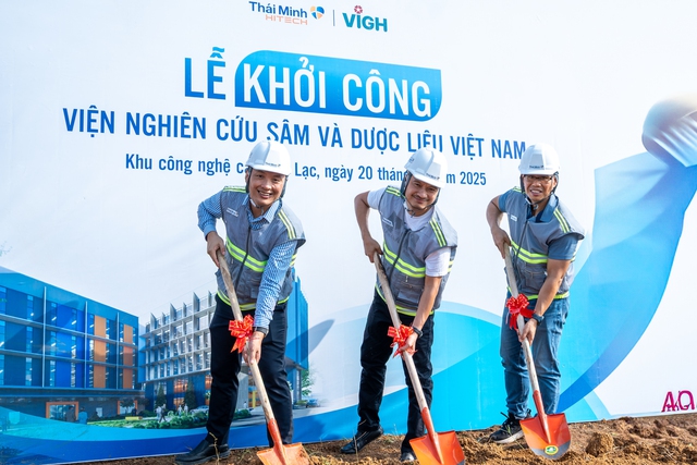 Thái Minh Hitech khởi công xây dựng Viện nghiên cứu Sâm và Dược liệu Việt Nam tại Khu công nghệ cao Hòa Lạc- Ảnh 1. Thái Minh Hitech khởi công xây dựng Viện nghiên cứu Sâm và Dược liệu Việt Nam tại Khu công nghệ cao Hòa Lạc- Ảnh 1.