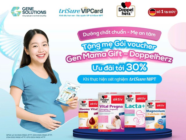 Doppelherz chung tay cùng Gene Solutions vì một thai kỳ toàn diện cho mẹ bầu- Ảnh 2. Doppelherz chung tay cùng Gene Solutions vì một thai kỳ toàn diện cho mẹ bầu- Ảnh 2.