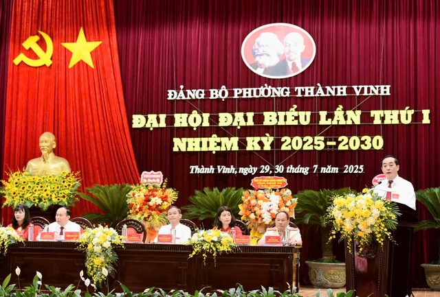 Đại hội điểm cấp phường đầu tiên của Nghệ An sau khi triển khai chính quyền địa phương hai cấp- Ảnh 2. Đại hội điểm cấp phường đầu tiên của Nghệ An sau khi triển khai chính quyền địa phương hai cấp- Ảnh 2.