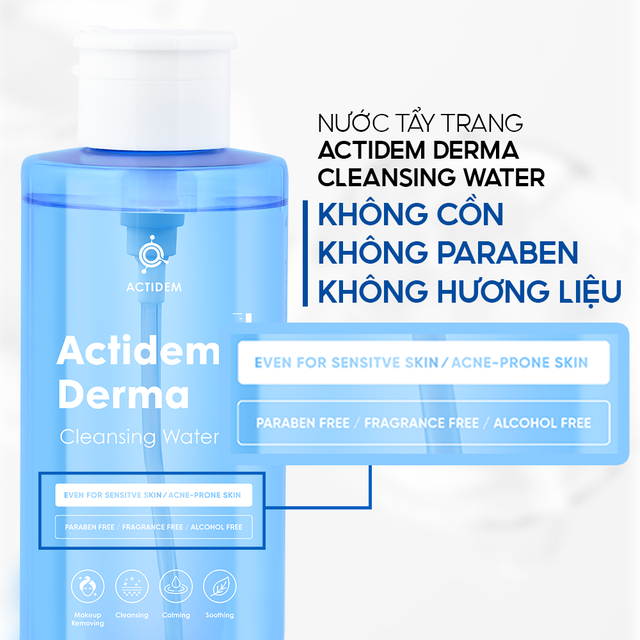 Nước tẩy trang không cay mắt dùng cho da mụn nhạy cảm- Ảnh 2. Nước tẩy trang không cay mắt dùng cho da mụn nhạy cảm- Ảnh 2.