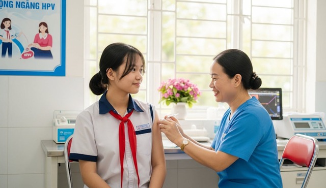 Tiêm vaccine HPV – Lá chắn vàng ngăn ngừa ung thư cổ tử cung- Ảnh 1. Tiêm vaccine HPV – Lá chắn vàng ngăn ngừa ung thư cổ tử cung- Ảnh 1.