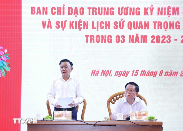 Tăng tốc chuẩn bị cho Lễ kỷ niệm 80 năm Cách mạng Tháng Tám và Quốc khánh 2/9- Ảnh 1.
