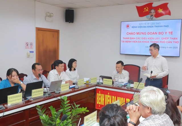 Bộ Y tế thẩm định điều kiện triển khai kỹ thuật lấy - ghép thận tại Cần Thơ- Ảnh 1.