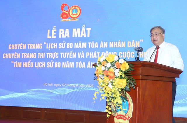 Phát động Cuộc thi "Tìm hiểu lịch sử 80 năm Tòa án nhân dân"- Ảnh 1.
