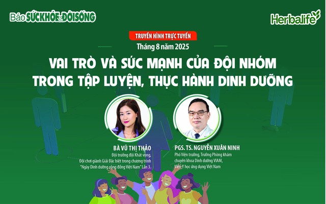 Truyền hình trực tuyến: Vai trò và sức mạnh của đội nhóm trong tập luyện, thực hành dinh dưỡng- Ảnh 1. Truyền hình trực tuyến: Vai trò và sức mạnh của đội nhóm trong tập luyện, thực hành dinh dưỡng- Ảnh 1.