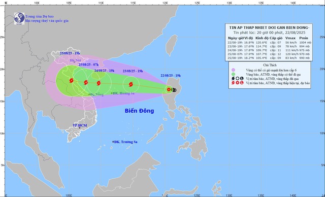 Dự báo đến 25/8, bão số 5 di chuyển vào đất liền, Thủ tướng chỉ đạo khẩn nhiều biện pháp ứng phó- Ảnh 1. Dự báo đến 25/8, bão số 5 di chuyển vào đất liền, Thủ tướng chỉ đạo khẩn nhiều biện pháp ứng phó- Ảnh 1.