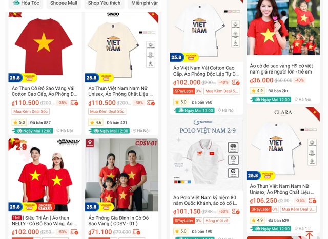 Trang phục yêu nước 'lên ngôi' dịp Lễ Quốc khánh 2/9- Ảnh 3. Trang phục yêu nước 'lên ngôi' dịp Lễ Quốc khánh 2/9- Ảnh 3.