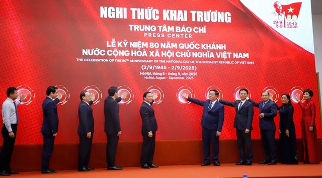 Khai trương Trung tâm Báo chí Lễ kỷ niệm 80 năm Ngày Quốc khánh- Ảnh 3.