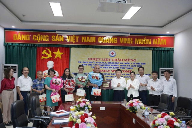 Giám đốc WHO Khu vực Tây Thái Bình Dương ấn tượng với 'bệnh viện xanh' ở Nghệ An- Ảnh 1. Giám đốc WHO Khu vực Tây Thái Bình Dương ấn tượng với 'bệnh viện xanh' ở Nghệ An- Ảnh 1.