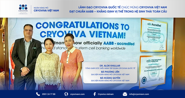 CEO Cryoviva toàn cầu chúc mừng Cryoviva VN đạt chứng nhận AABB Hoa Kỳ- Ảnh 2. CEO Cryoviva toàn cầu chúc mừng Cryoviva VN đạt chứng nhận AABB Hoa Kỳ- Ảnh 2.
